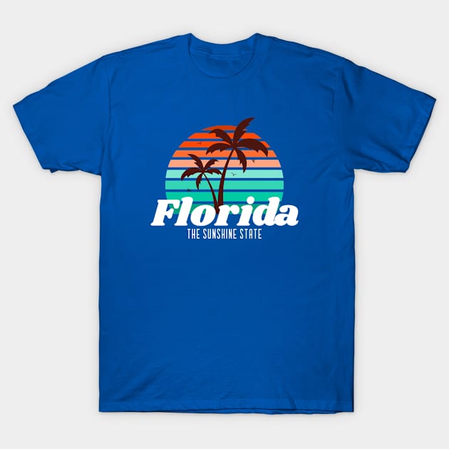 Florida the Sunshine State T-Shirt by Freckle Face